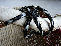Braided horse tail necklace