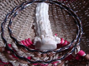 Multi-Colored Braided Horse Hair Necklace
